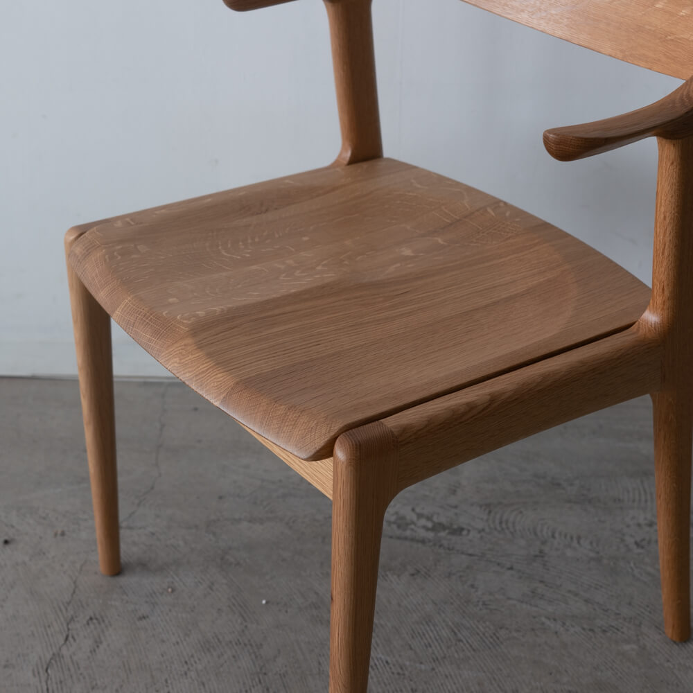 数量限定SALE］アームチェア DC354-1WU42（NR-CL）ホワイトオーク材