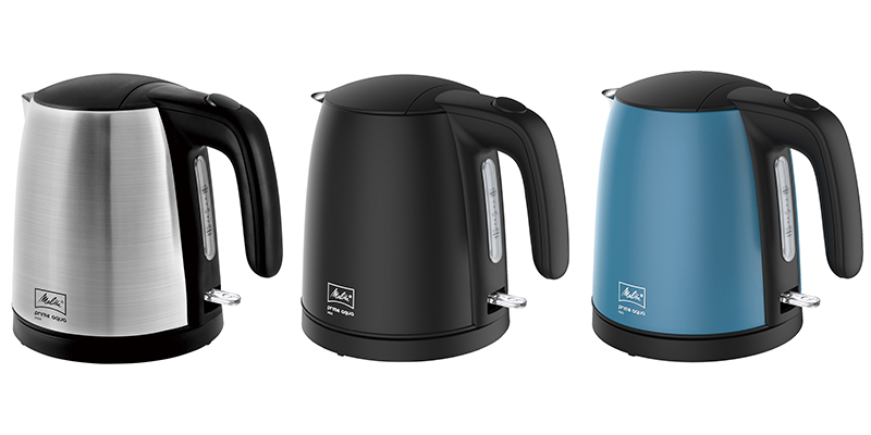 メリタから可愛らしいフォルムの電子ケトル『プライム アクア ミニ』が