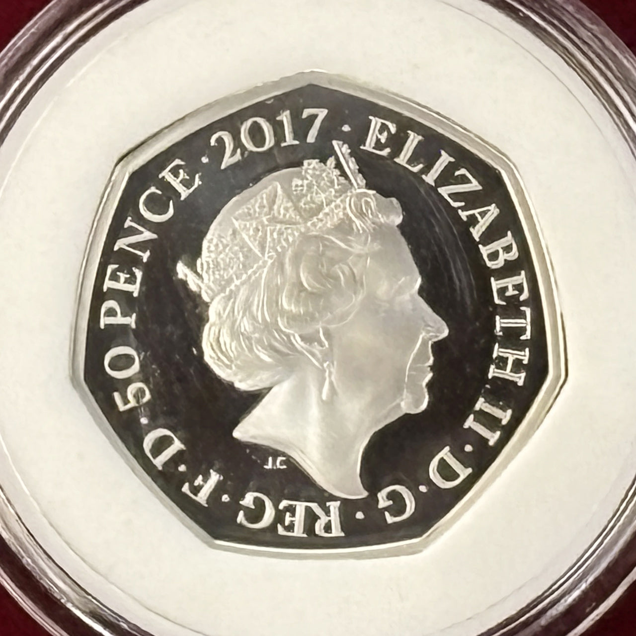 イギリス】ピーター・ラビット 50ペンス 銀貨 プルーフ 2017 絵本付