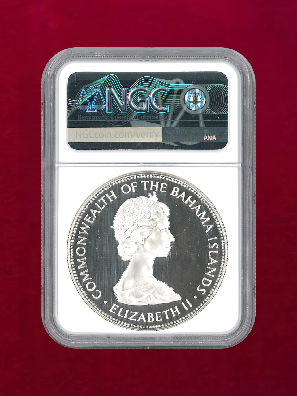 バハマ】5ドル 銀貨 1973FM NGC PF 68 ULTRA CAMEO［B-0000382