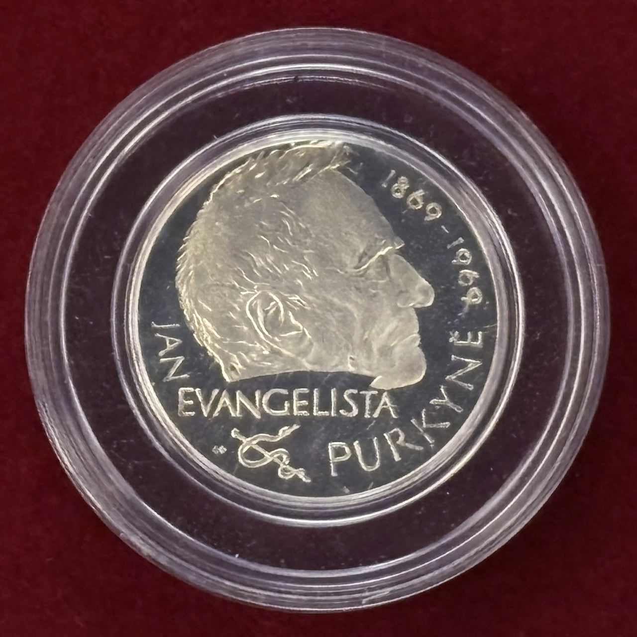 チェコスロバキア】25コルナ 銀貨 プルーフ 1969［B-0000397