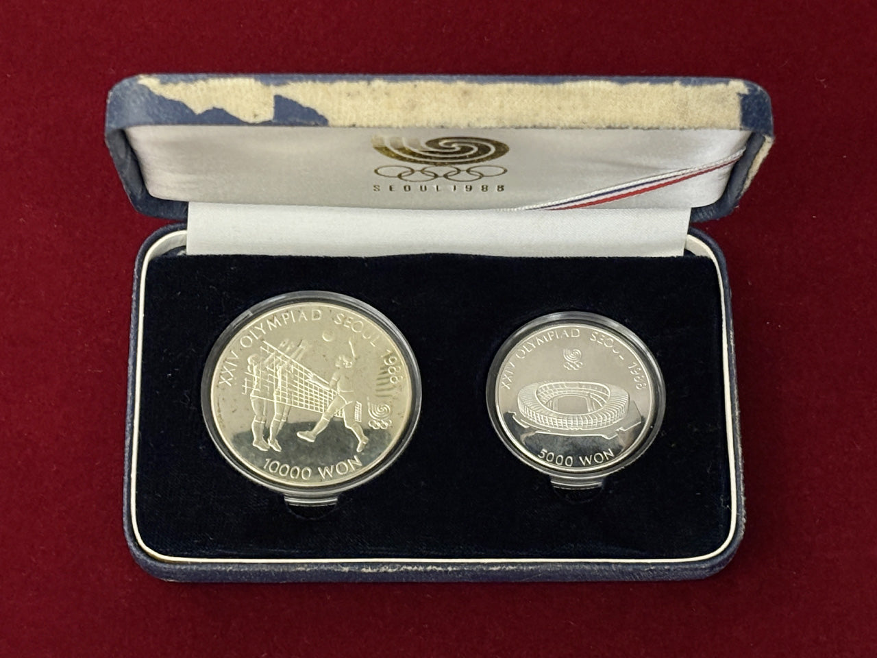 韓国】ソウルオリンピック記念プルーフ 2枚組 1987［C-0000191