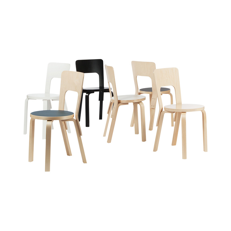 Artek（アルテック）66 チェア ブラック ラッカー｜Alvar Aalto | THE