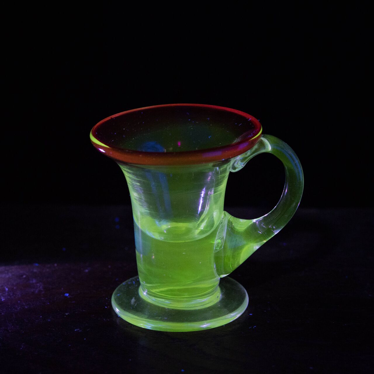 ガラス :: 赤縁 アイスクリームコップ | COTTOU.JP 骨董の通販