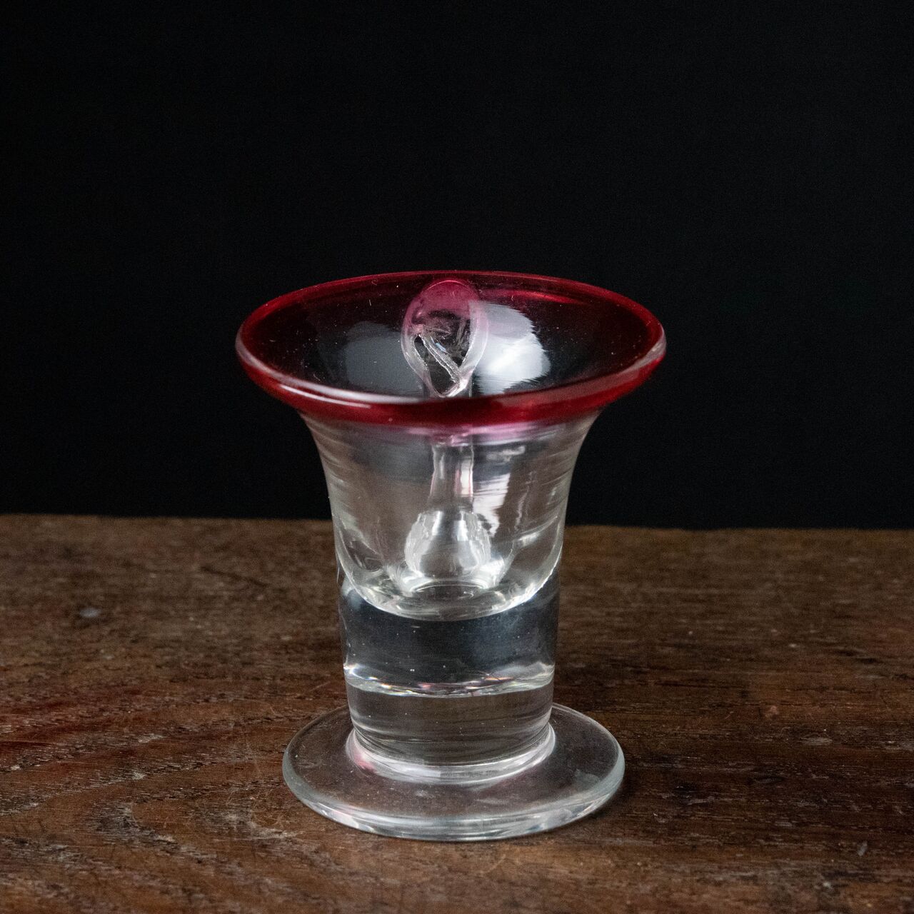 ガラス :: 赤縁 アイスクリームコップ | COTTOU.JP 骨董の通販