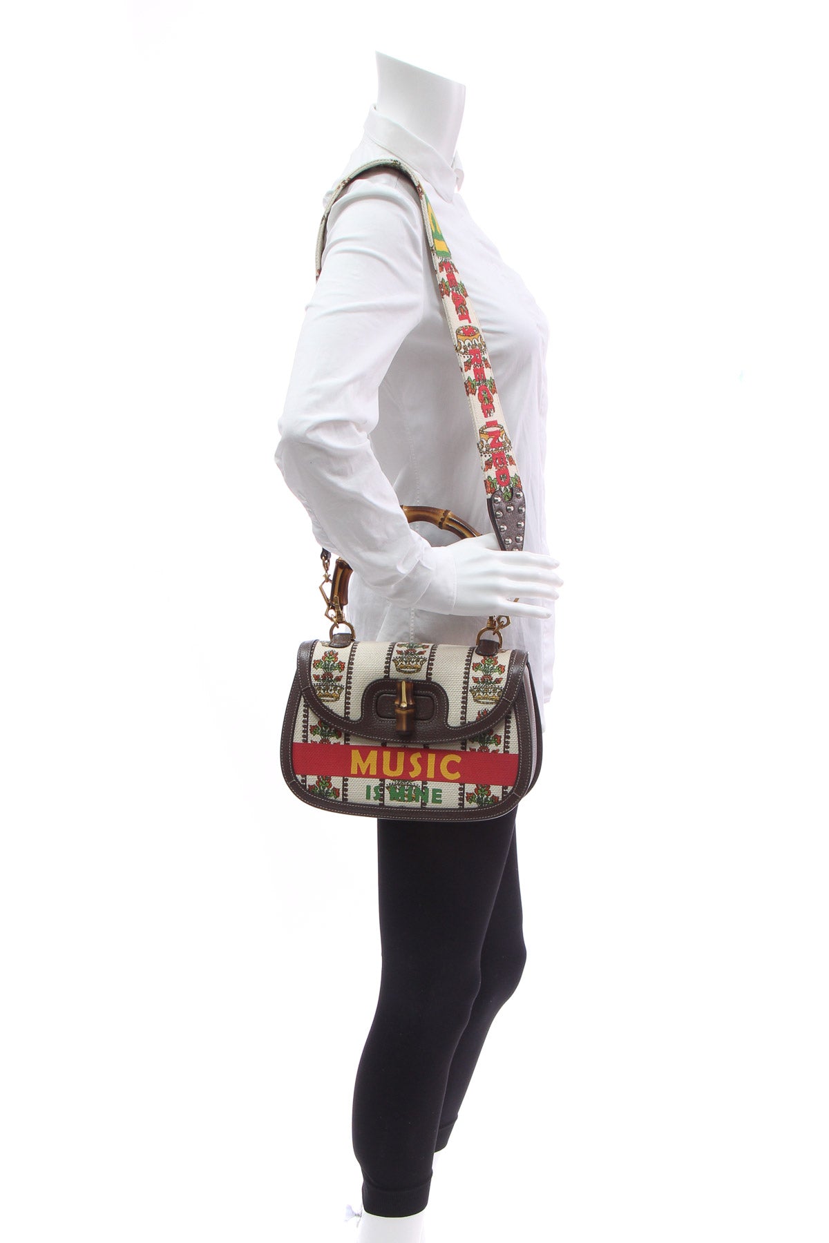 Gucci New Convertible Bamboo Handle Bag - Couture USA