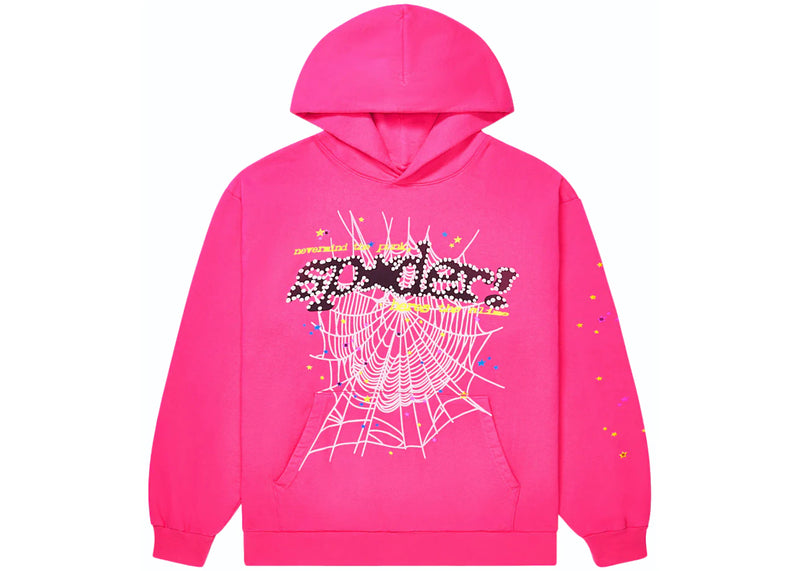 Sp5der P*nk V2 Pink Hoodie – Courtside Kicks