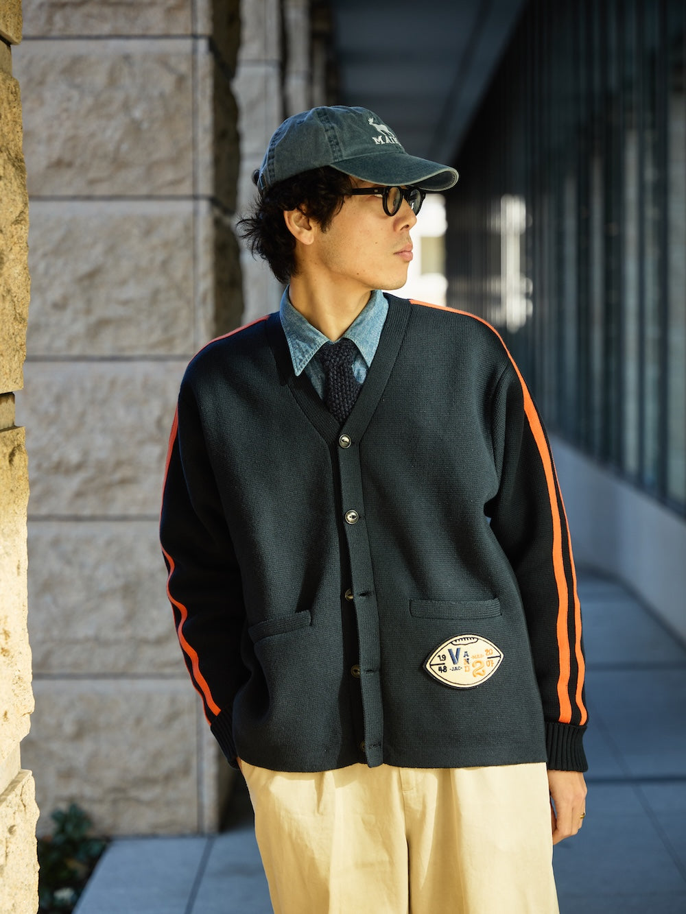 VAN×2nd】トラックカーディガン[レタードワッペンセット]【9月30日頃