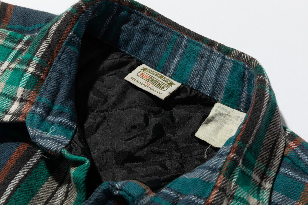1980〜90年代 FIVE BROTHER ライニング付きフランネルシャツ