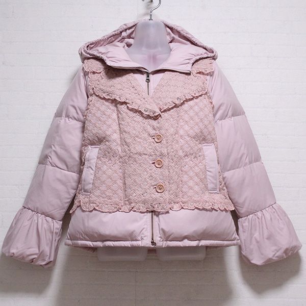 ピンク系レース使いダウンジャケット - ピンクハウス通販｜リサイクル