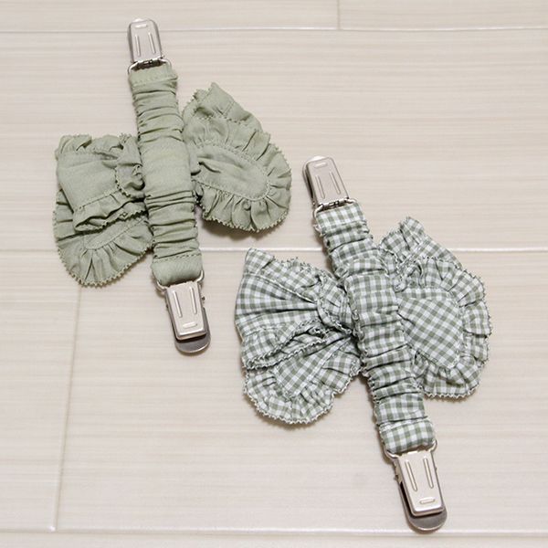 薄荷系リボンたくし上げクリップ2個セット - ピンクハウス通販