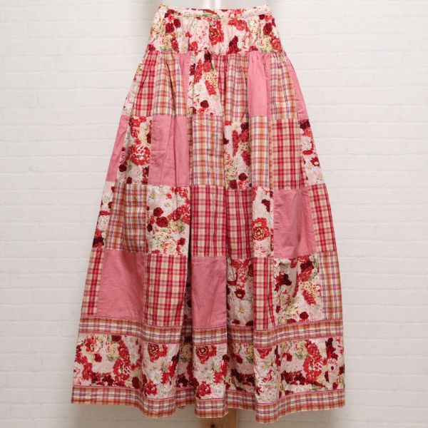 ピンク系ラヴィアンローズパッチワークスカート - ピンクハウス通販