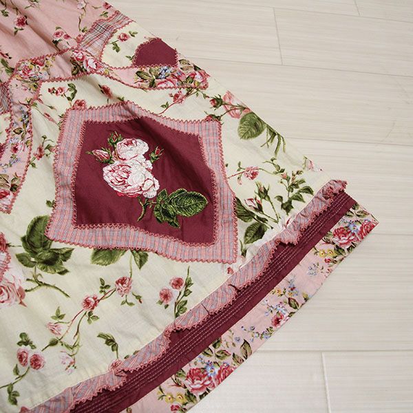 ピンクレネアラローズパッチワークスカート - ピンクハウス通販