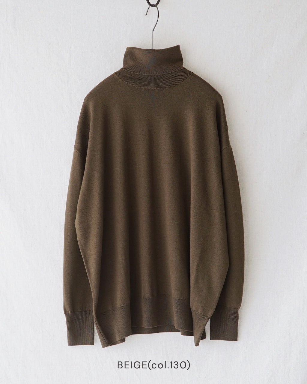 サクラ SACRA エクストラ ファイン メリノウール タートル ニット