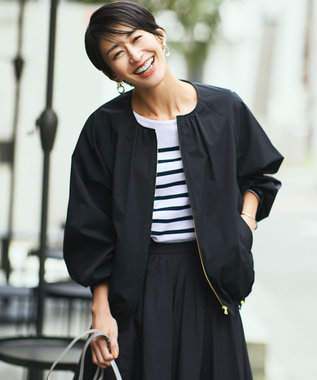 ナイロン2WAYストレッチ ノーカラー ブルゾン / 23区 | ファッション