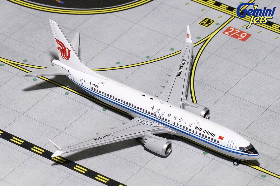 GJCCA1706 GEMINI JETS AIR CHINA / 中国国際 B737 MAX8 B-1396 1:400