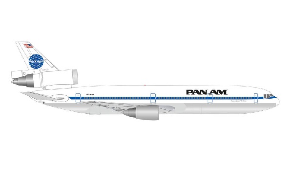 534475 Herpa Pan Am / パンアメリカン航空 パンナム DC-10-30 Glory