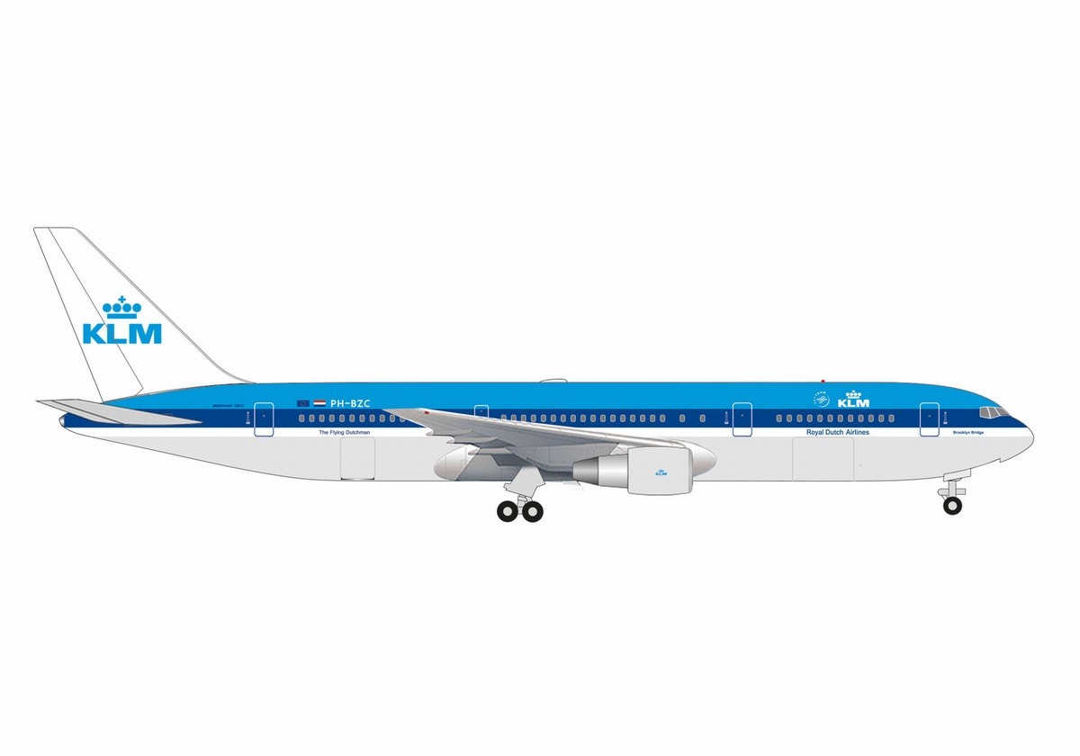 537759 Herpa KLM / KLMオランダ航空 B767-300 PH-BZC Brooklyn Bridge