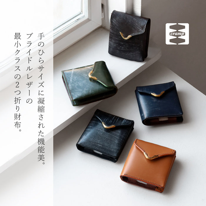 CRAMP (クランプ) UKブライドルレザー ギャルソン 二つ折り財布 (小銭