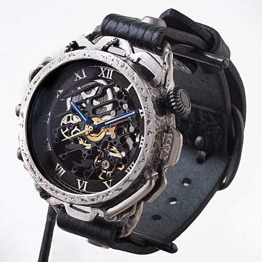 KINO（キノ） 手作り腕時計 自動巻き 裏スケルトン キノパンクブラック