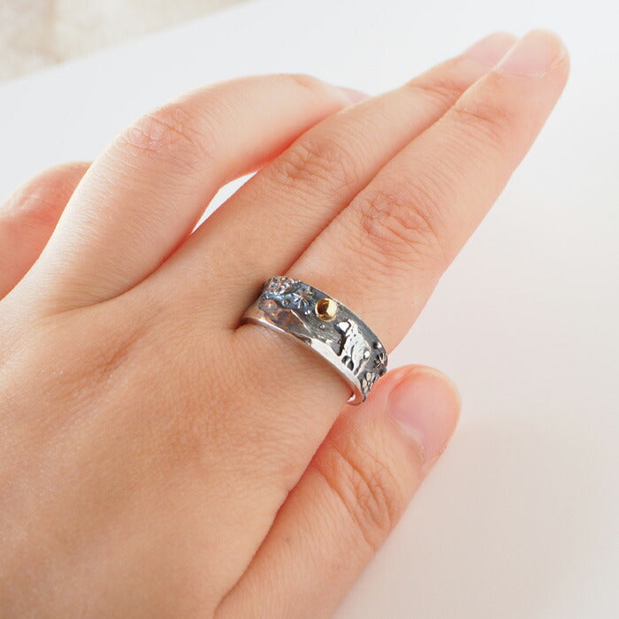 moge（モゲ） 手作りシルバーアクセサリー 月の絆 －羊－ シルバー