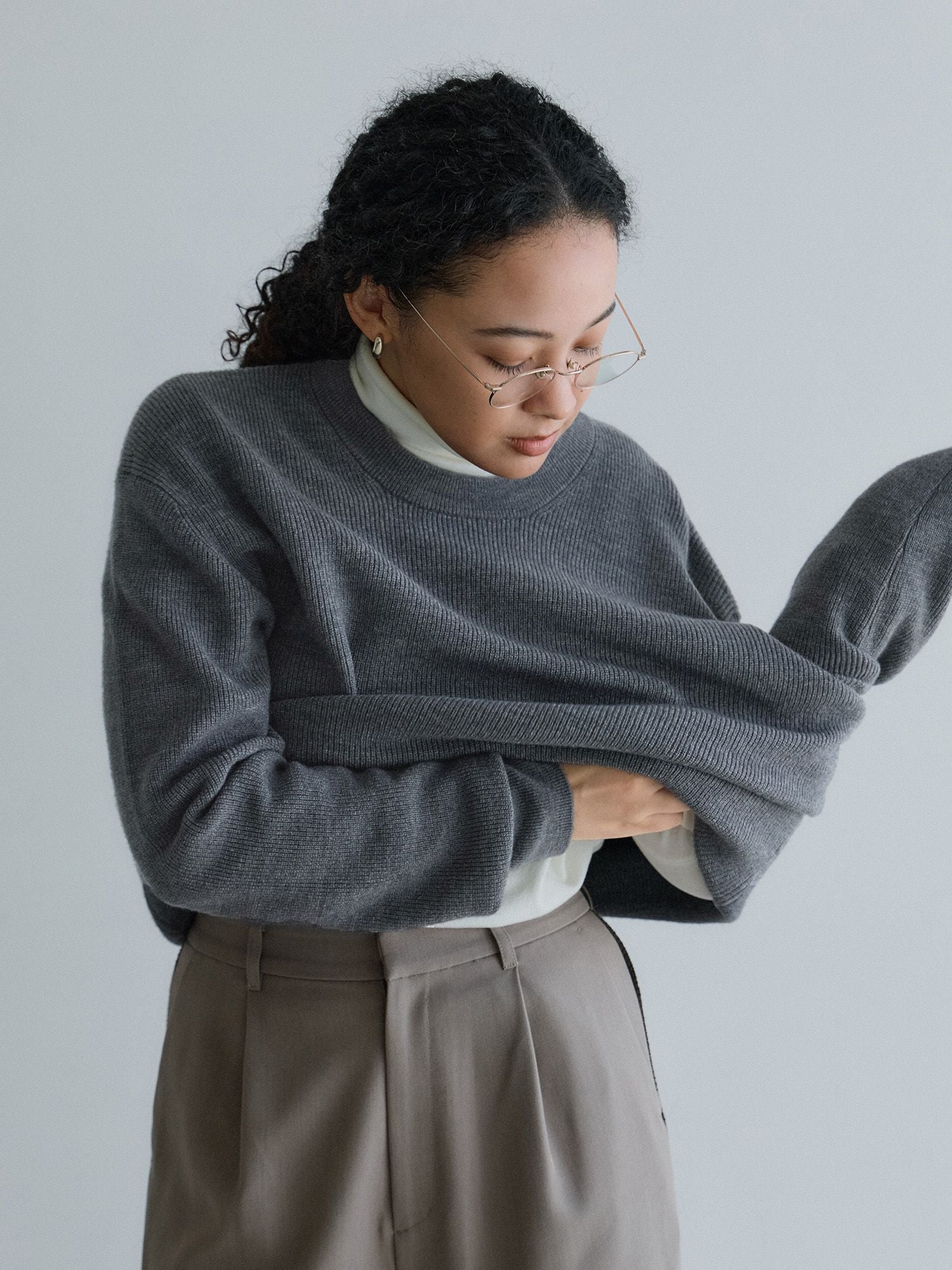 crewre online store / カシミアブレンドメリノウールニット