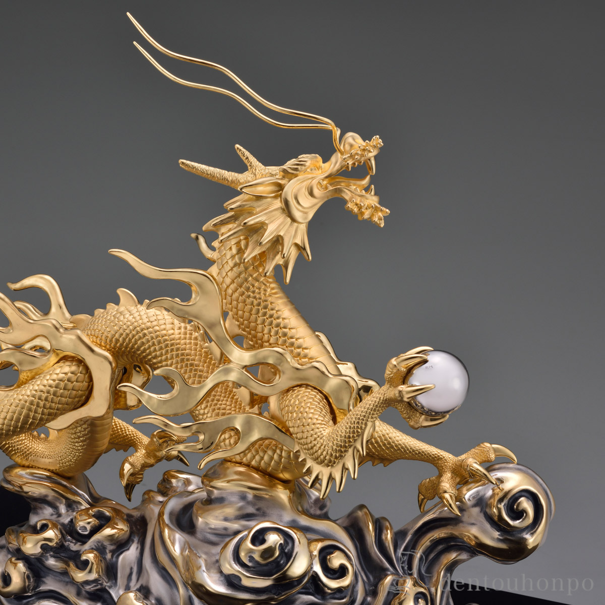 送料無料】 純金 青雲吉祥龍 A 1000g / 高級 コレクション 美術品 工芸