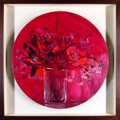 ミッシェル・アンリ 深紅の花束（円形10号）