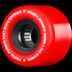 Powell Peralta Snakes Skateboard Wheels 66mm 75a 4pk White