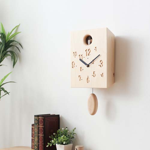 旭川家具 cosine コサイン カッコー時計 国産クラフト 木製 掛け時計