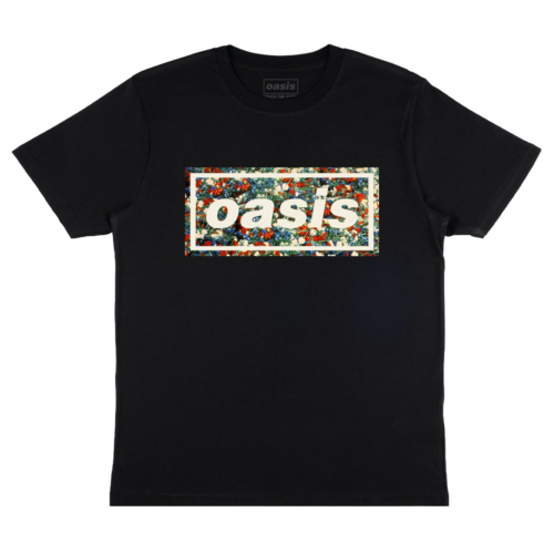 Oasis - Live '25 Distressed Tour Logo T-Shirt Black. Oasis.