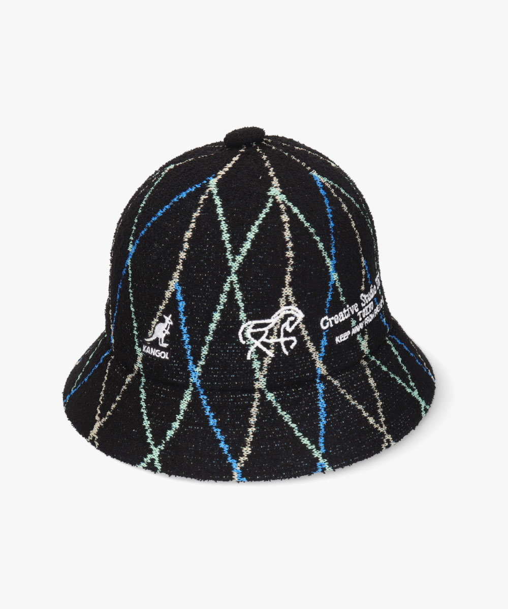 RYOHEI KANEDA×KANGOL Plaid Bermuda Casual | S(06) BLACK (01