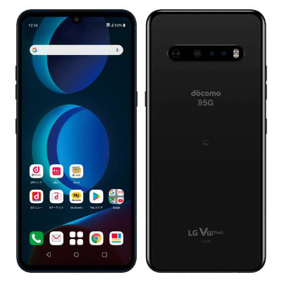 SIMロック解除済】docomo LG V60 ThinQ 5G L-51A The Black|中古