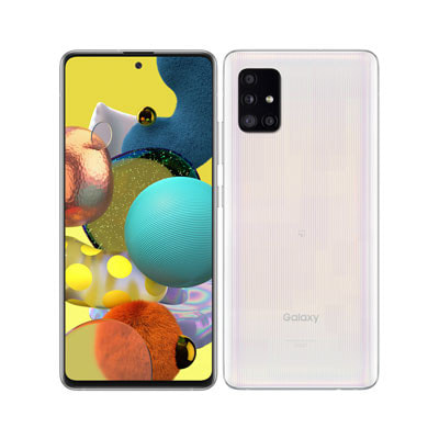 SIMロック解除済】au Galaxy A51 5G SCG07 プリズムブリックスホワイト