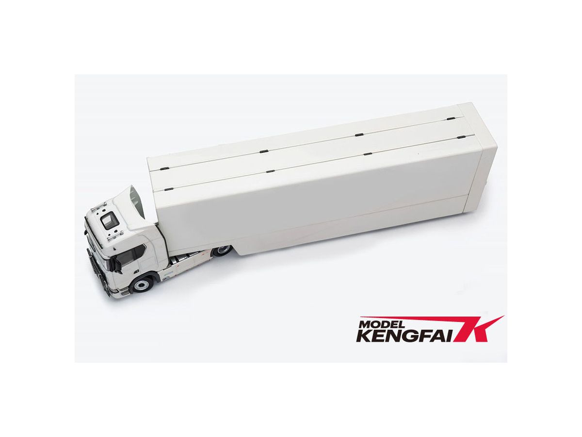 1/64 Scania Transport Vehicle White (トレーラーヘッド + セミ