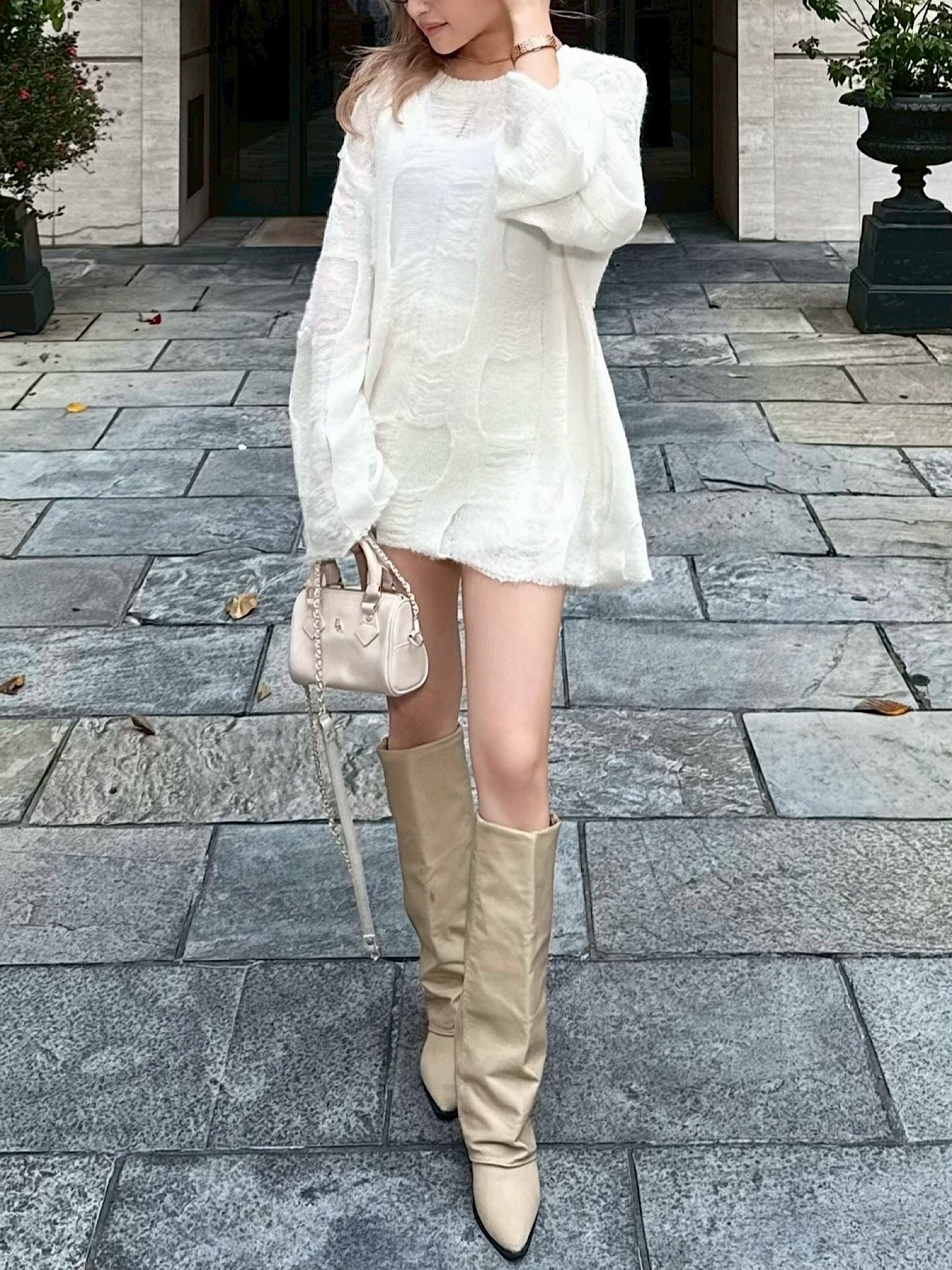 Mohair blend loose knit | DIANTÉ (ディアンテ)公式通販サイト