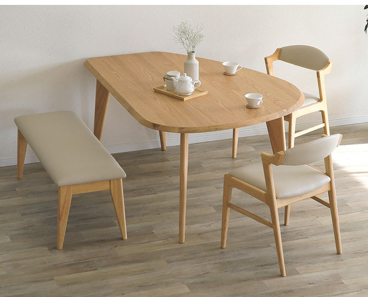 ANSEL ダイニングセット ダイニングテーブル 肘無しダイニングチェア2