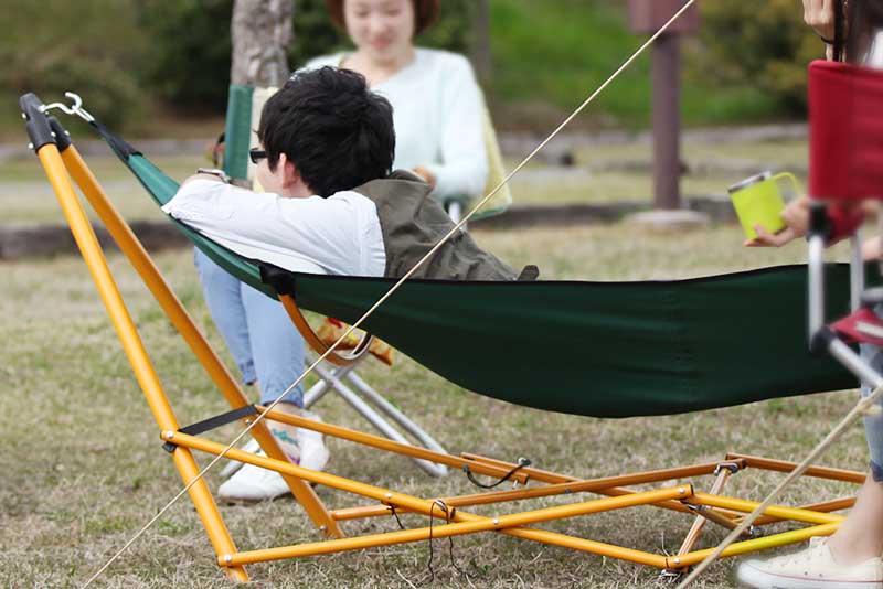 組立簡単 シフラス 自立式ポータブルハンモック 室内/アウトドア