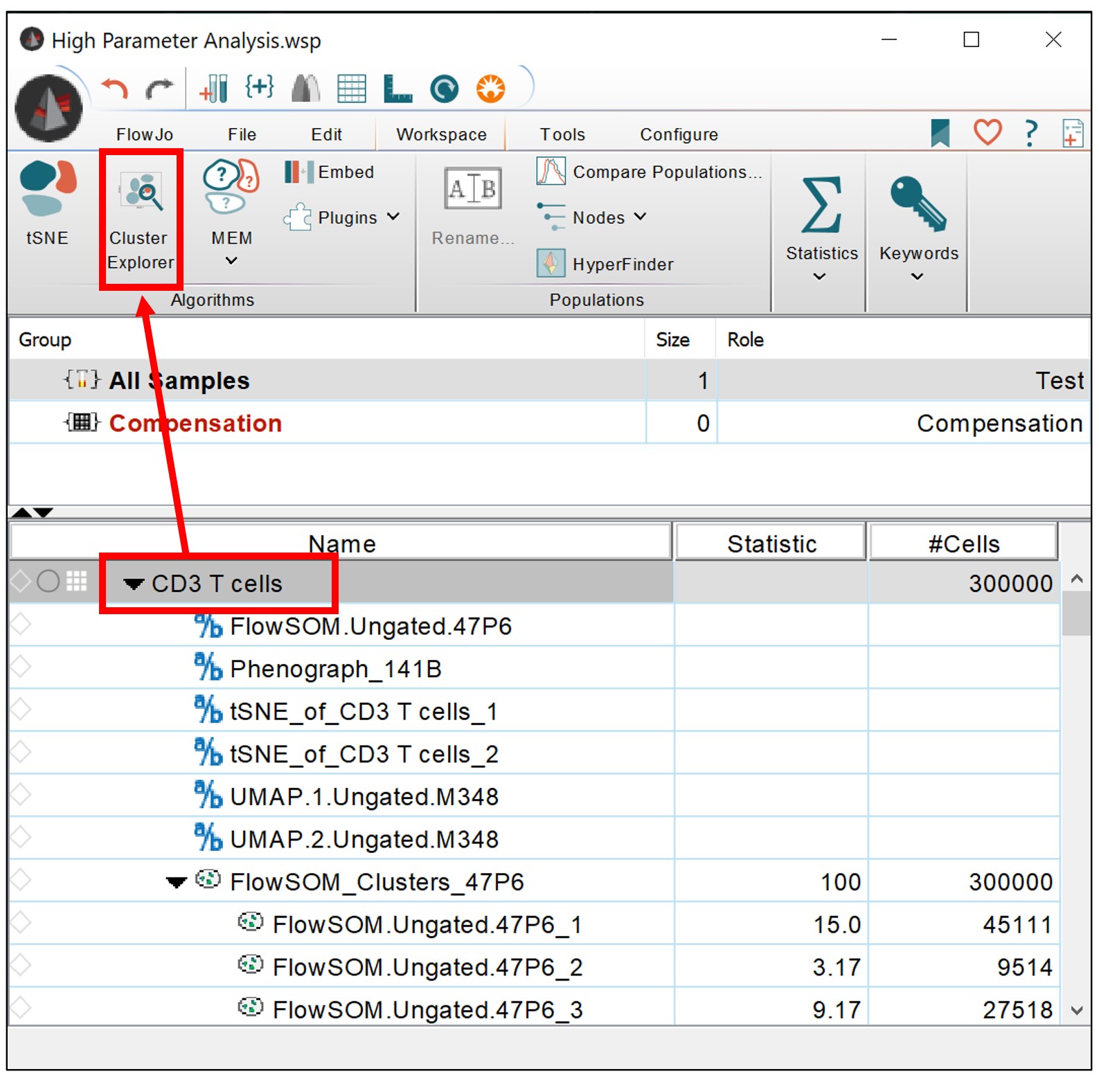 Cluster Explorer - FlowJo Documentation | FlowJo Documentation