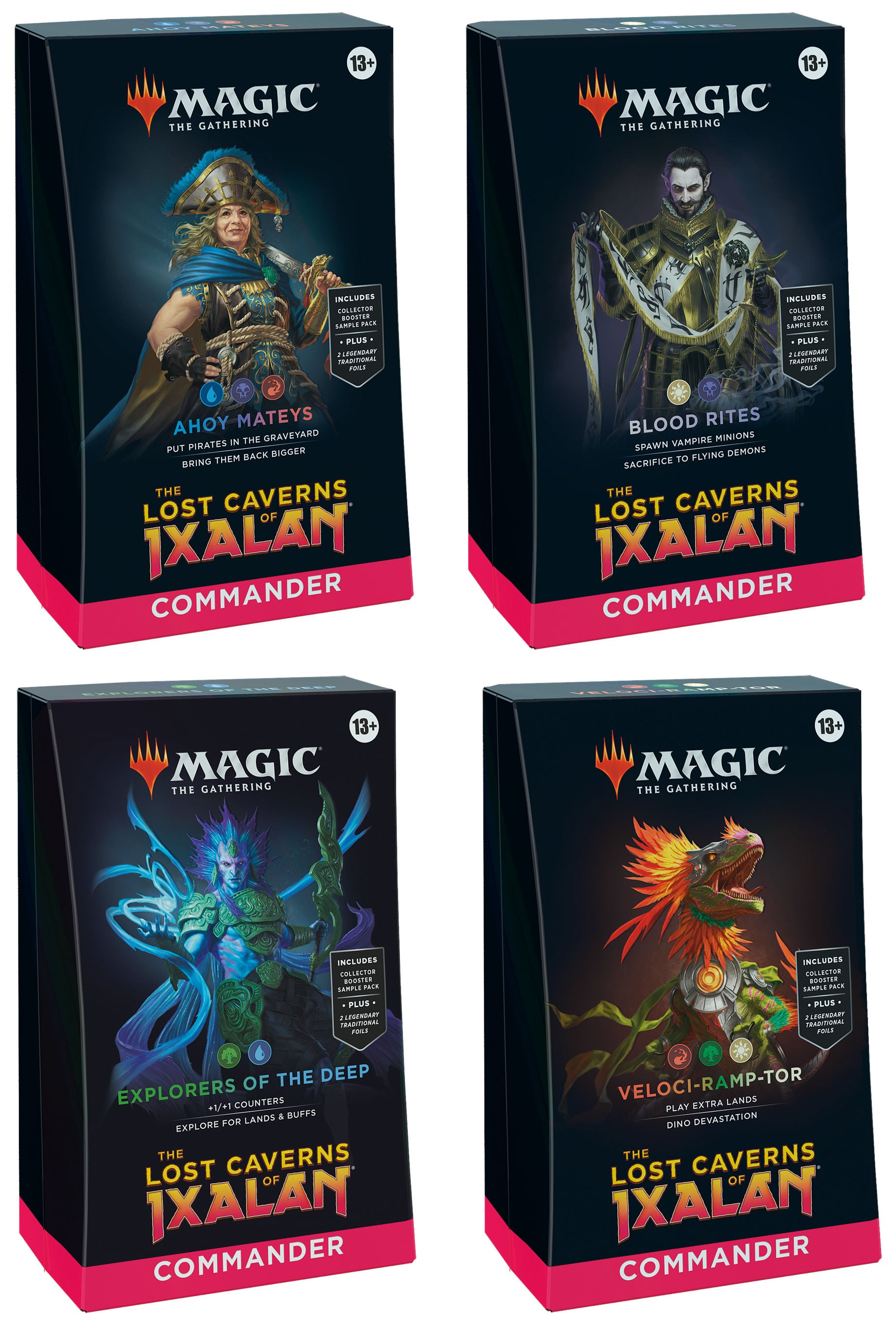 Magic the Gathering: Lost Caverns of Ixalan - Set of 4 Commander