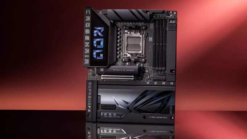 The ROG Crosshair VIII Dark Hero unleashes more power in stealthy