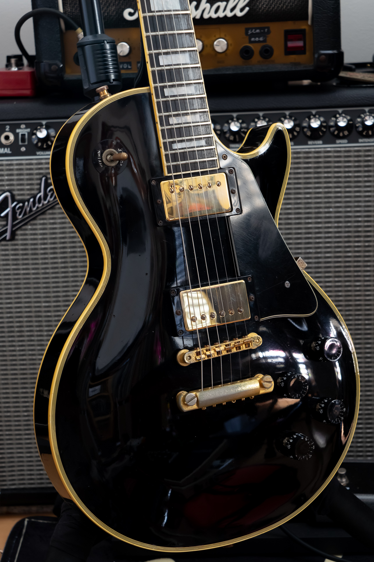 Greco EGC Les Paul Custom (Ebony Black Around 1990 Made In Japan