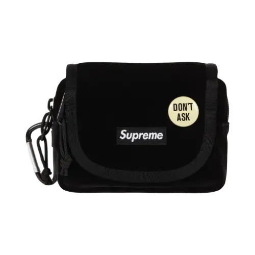 Bolsa Supreme Velvet Mini Pouch Black FW25-W11 - Droper