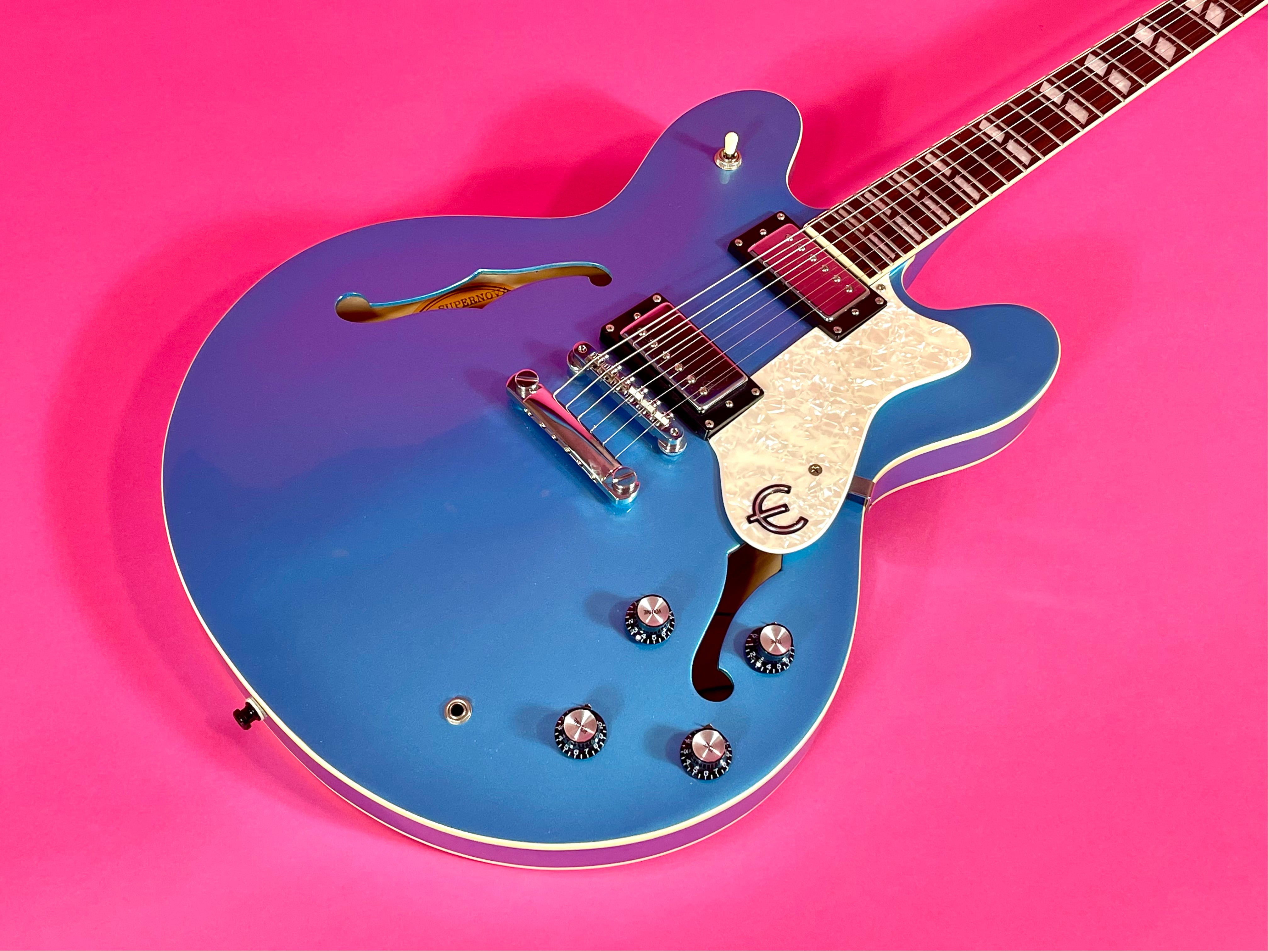 2003 Epiphone Supernova Noel Gallagher Manchester Blue – Draggin