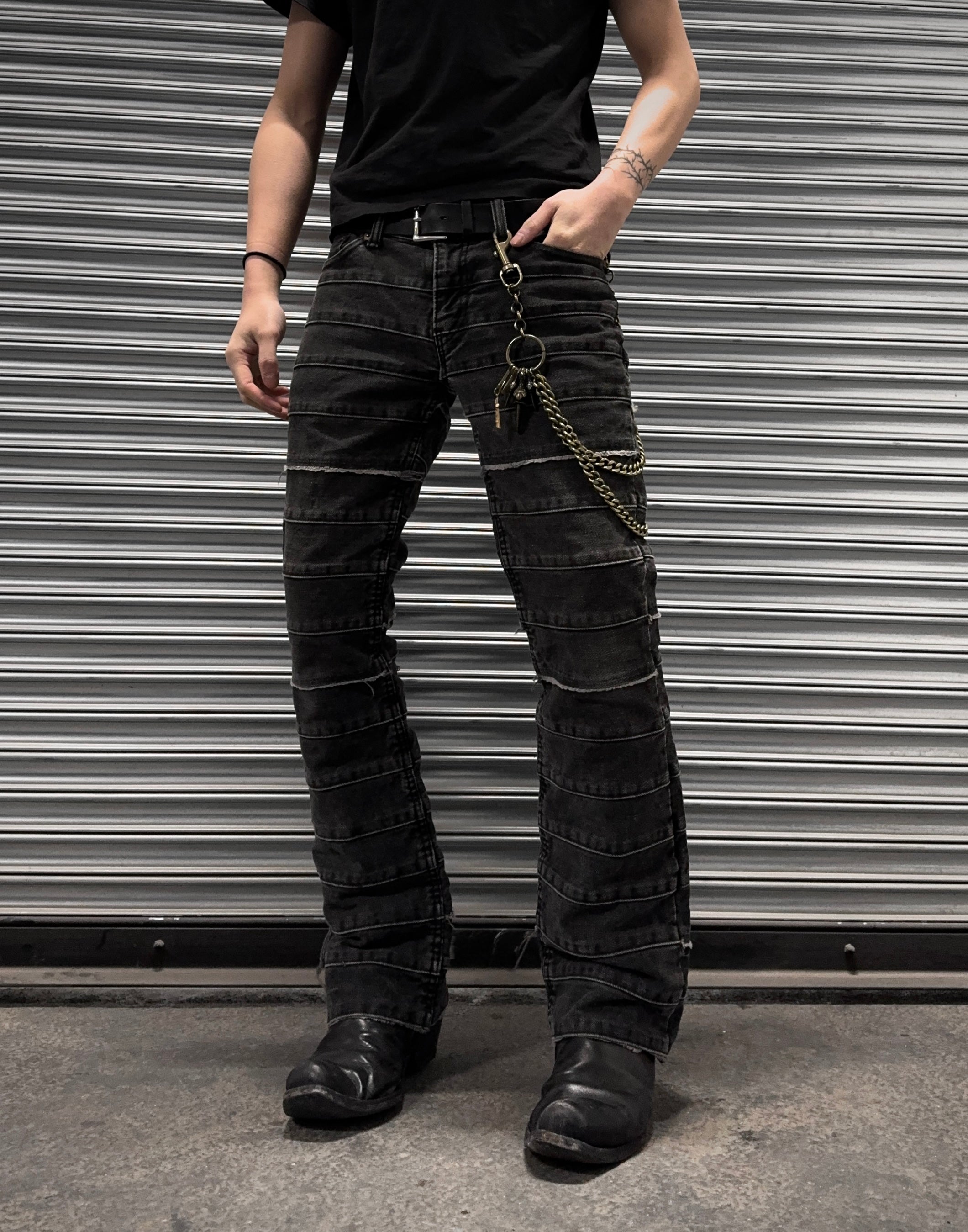 Hysteric Glamour Early 00s 'Kinky' Grey Flare Hagi Denim – DRIEW