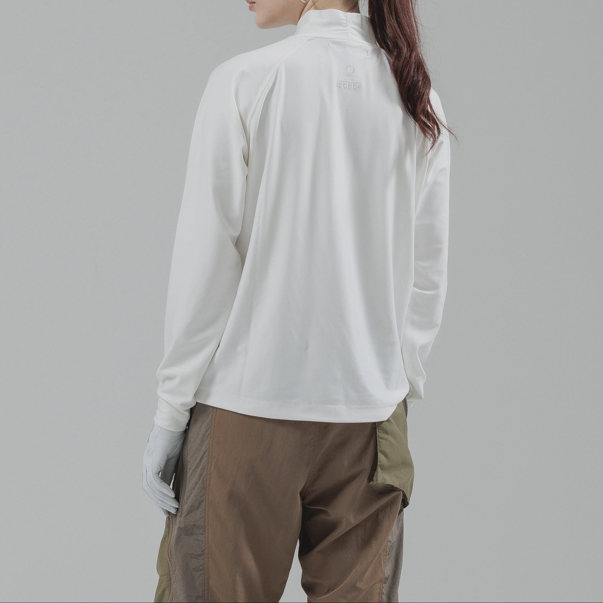 ストレッチモックネックシャツ / Stretch mock neck shirt | ECROF