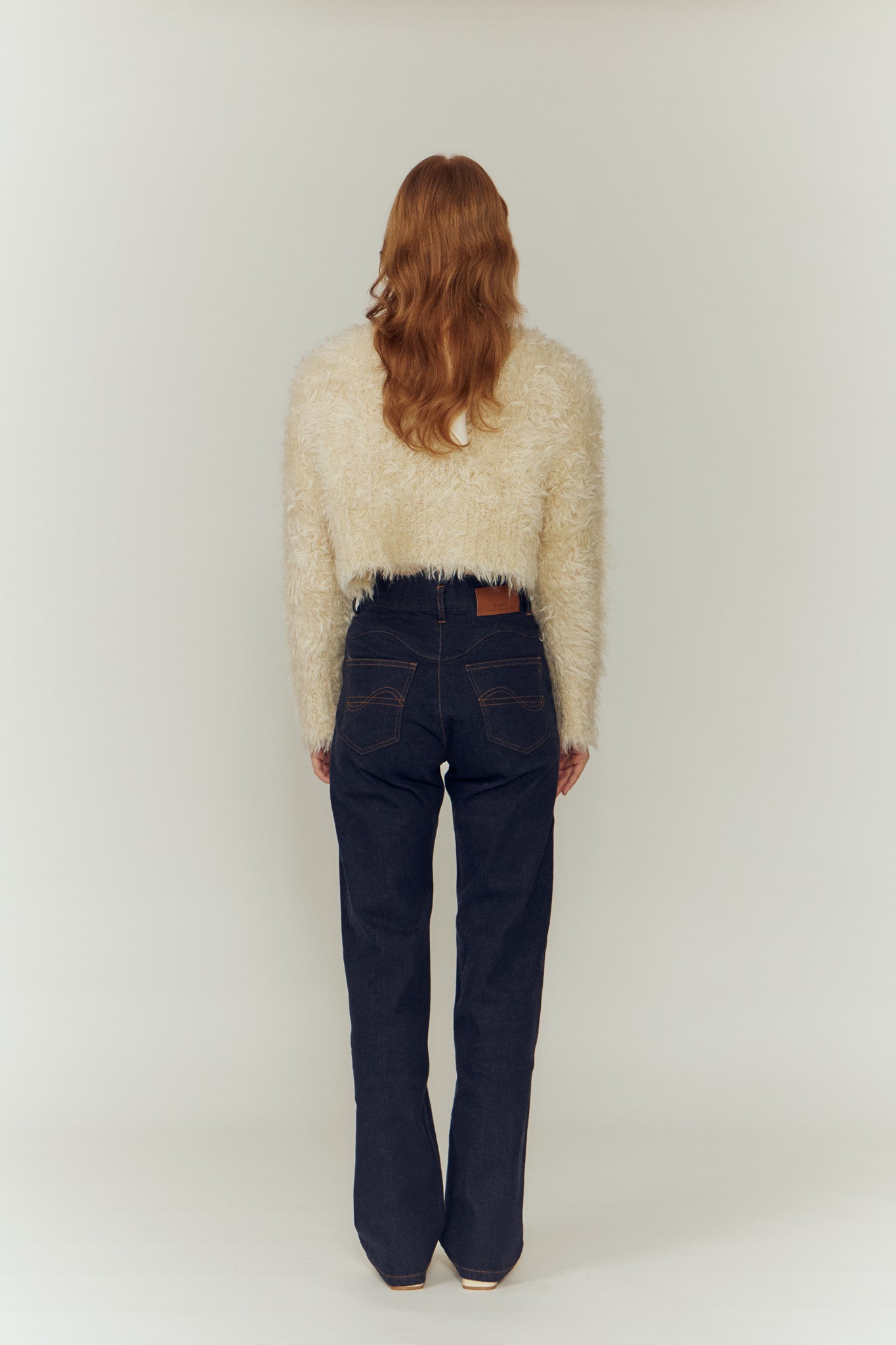 WAVE DESIGN HIGH WAIST DENIM