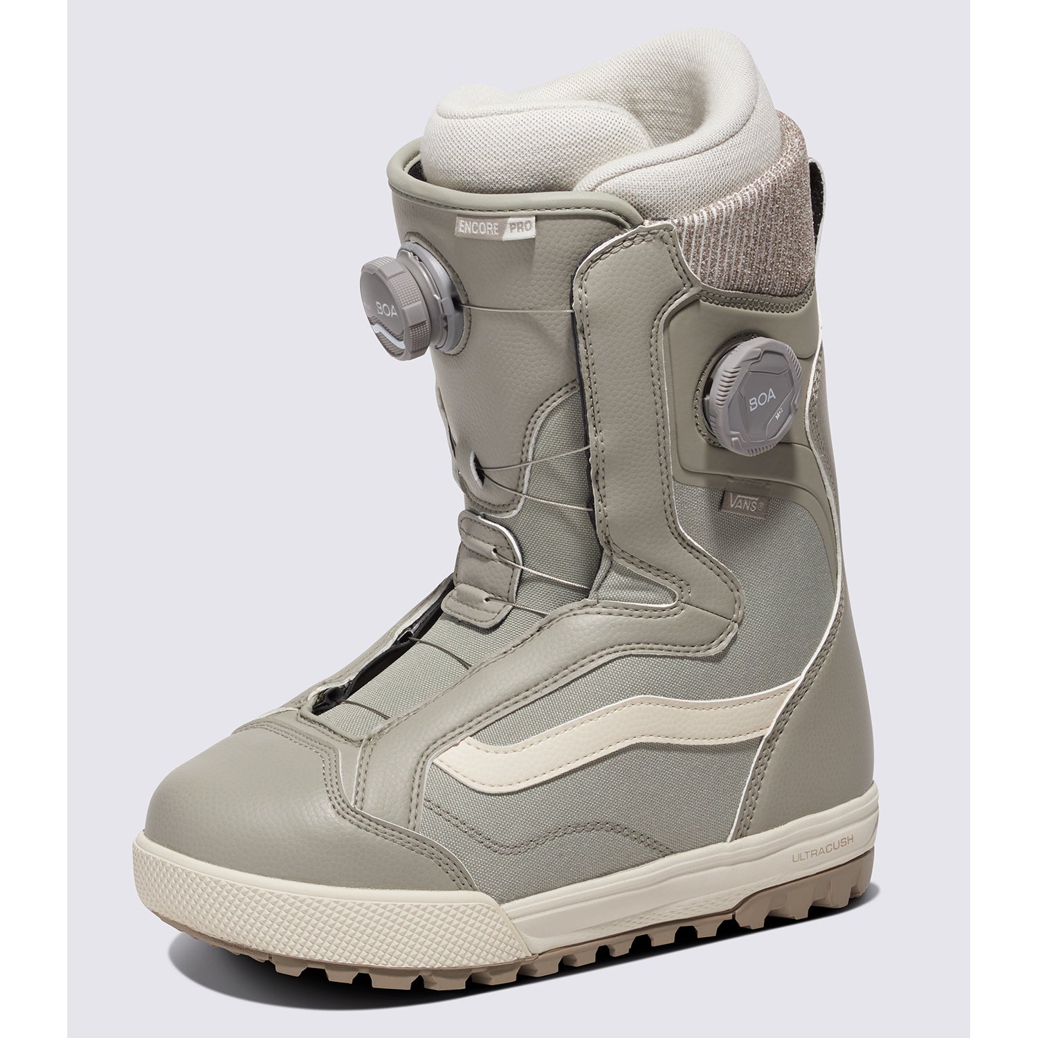 Vans Women's Encore Pro Snowboard Boot Khaki/White – Eastern Boarder