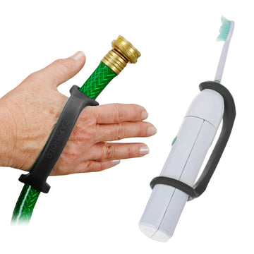 EaZyHold Aqua Universal Cuff Hand Gripper, Silicone Adaptive Grip Aid