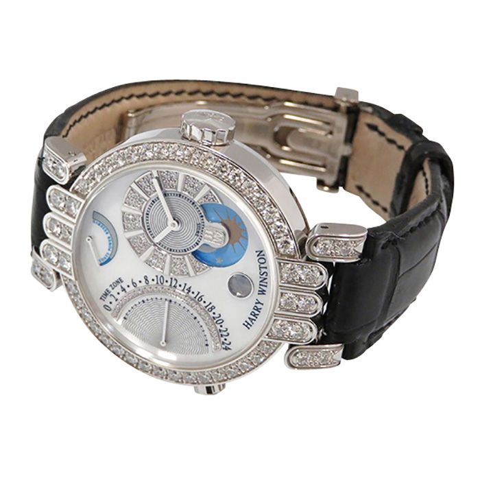 中古] ハリー・ウィンストン プルミエール エキセンター タイムゾーン